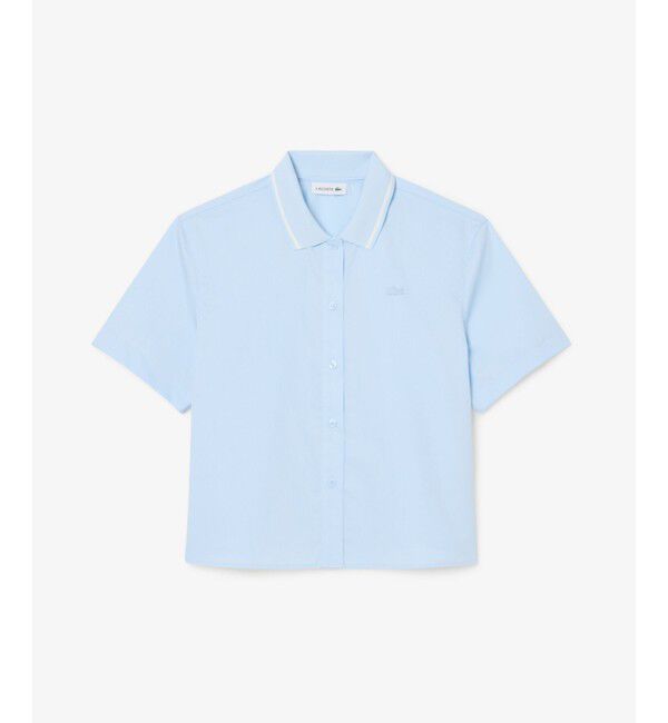 LACOSTE「ラインカラーワイドシャツ」|シャツ・ブラウス|ライトブルー