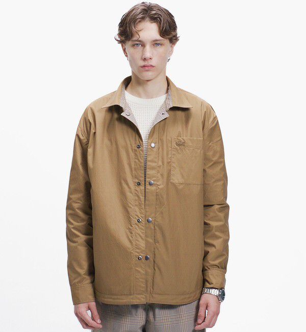 LACOSTE「グレンチェック リバーシブルシャツブルゾン」|シャツ・ブラウス|