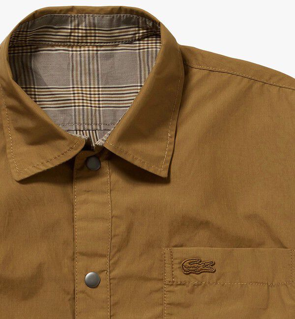 LACOSTE「グレンチェック リバーシブルシャツブルゾン」|シャツ・ブラウス|
