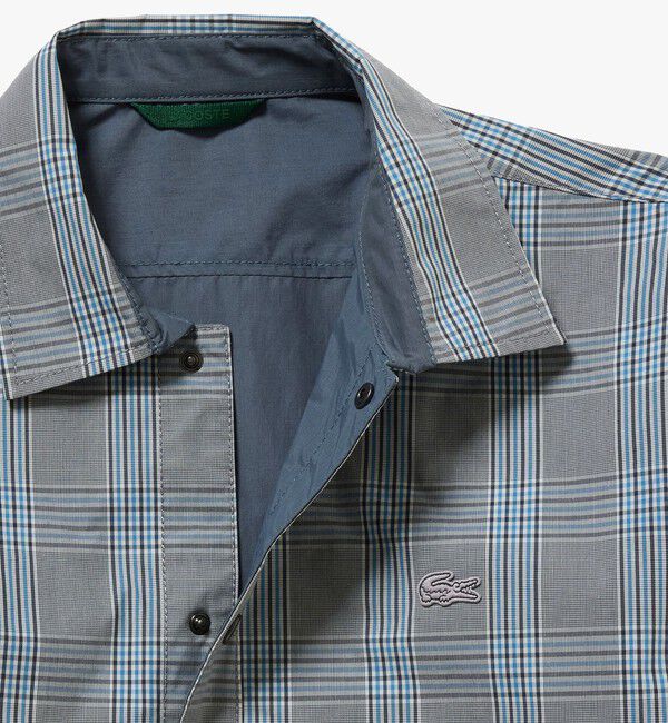 LACOSTE「グレンチェック リバーシブルシャツブルゾン」|シャツ・ブラウス|