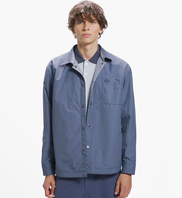 LACOSTE「グレンチェック リバーシブルシャツブルゾン」|シャツ・ブラウス|