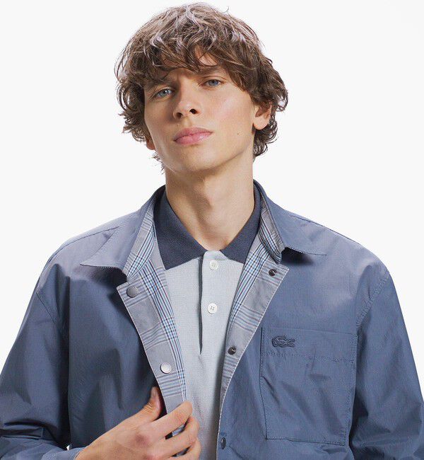 LACOSTE「グレンチェック リバーシブルシャツブルゾン」|シャツ・ブラウス|