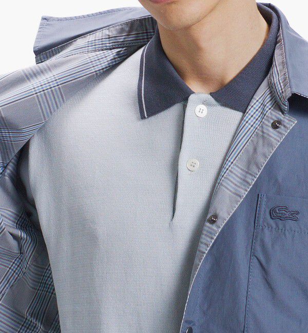 LACOSTE「グレンチェック リバーシブルシャツブルゾン」|シャツ・ブラウス|