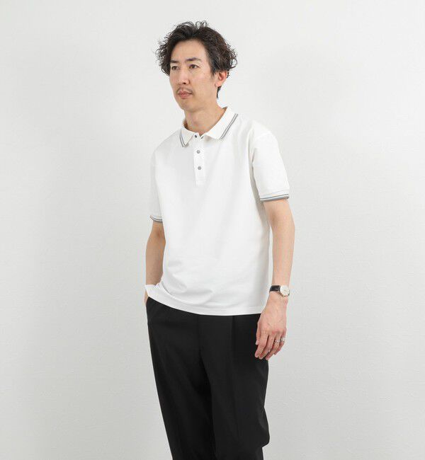 NOLLEY'S goodman「【WEB限定】【TAION/タイオン】NON DOWN BASIC JERSEY HARF SLEEVE POLO 26SS」|ポロシャツ|