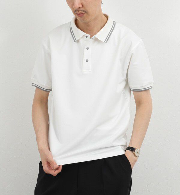 NOLLEY'S goodman「【WEB限定】【TAION/タイオン】NON DOWN BASIC JERSEY HARF SLEEVE POLO 26SS」|ポロシャツ|