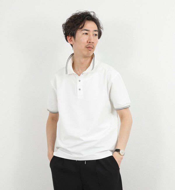NOLLEY'S goodman「【WEB限定】【TAION/タイオン】NON DOWN BASIC JERSEY HARF SLEEVE POLO 26SS」|ポロシャツ|