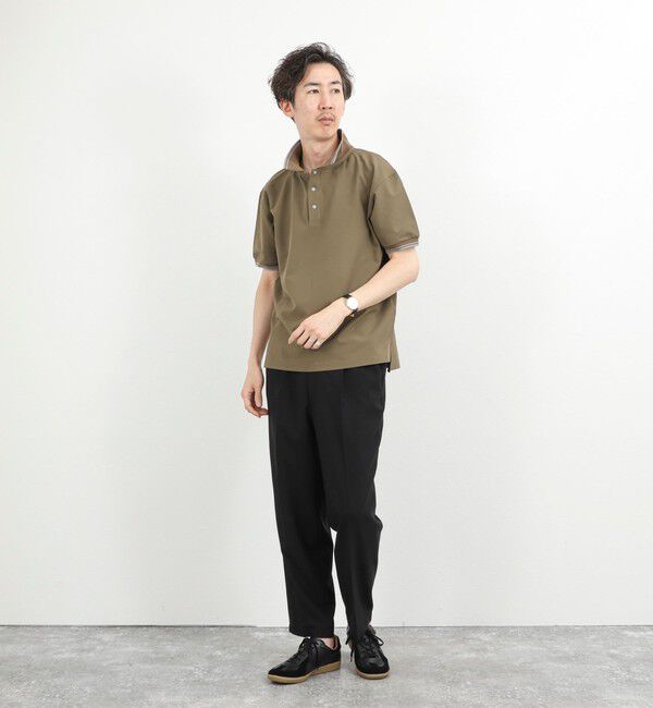 NOLLEY'S goodman「【WEB限定】【TAION/タイオン】NON DOWN BASIC JERSEY HARF SLEEVE POLO 26SS」|ポロシャツ|