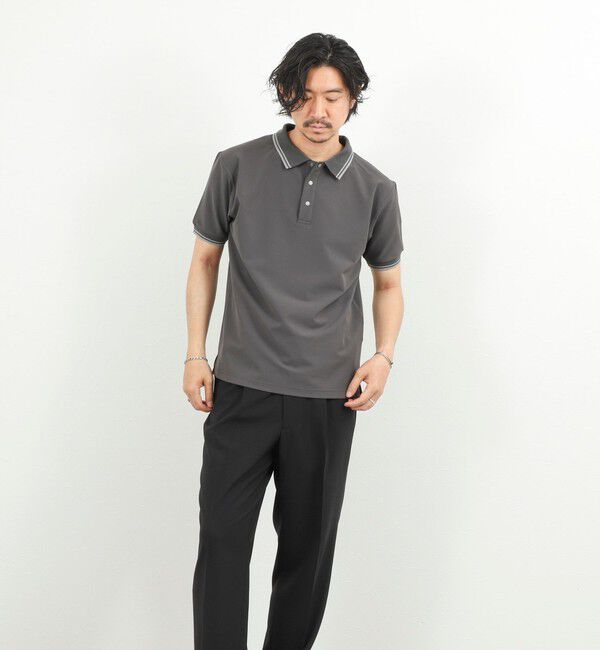 NOLLEY'S goodman「【WEB限定】【TAION/タイオン】NON DOWN BASIC JERSEY HARF SLEEVE POLO 26SS」|ポロシャツ|