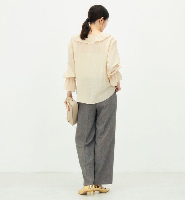 NOLLEY'S「《セットアップ対応》ウォッシャブルシャーク愛されセミワイドパンツ」|その他|