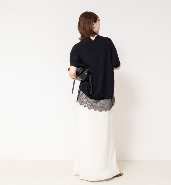 NOLLEY'S sophi「ウォッシャブルダブルマットサテンナロースカート」|スカート|