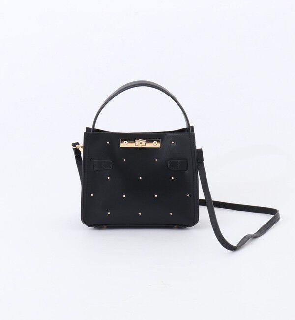 NOLLEY'S「HINERIスタッズバッグ」|ショルダー・メッセンジャー|ブラック