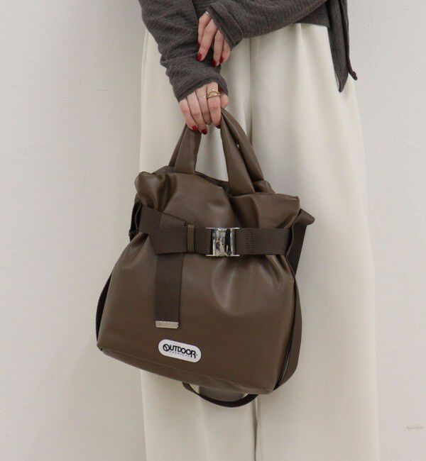 fredy emue「【OUTDOOR PRODUCTS】フェイクレザー2wayベルトトートバッグS」|トートバッグ|
