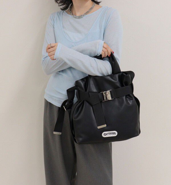 fredy emue「【OUTDOOR PRODUCTS】フェイクレザー2wayベルトトートバッグS」|トートバッグ|