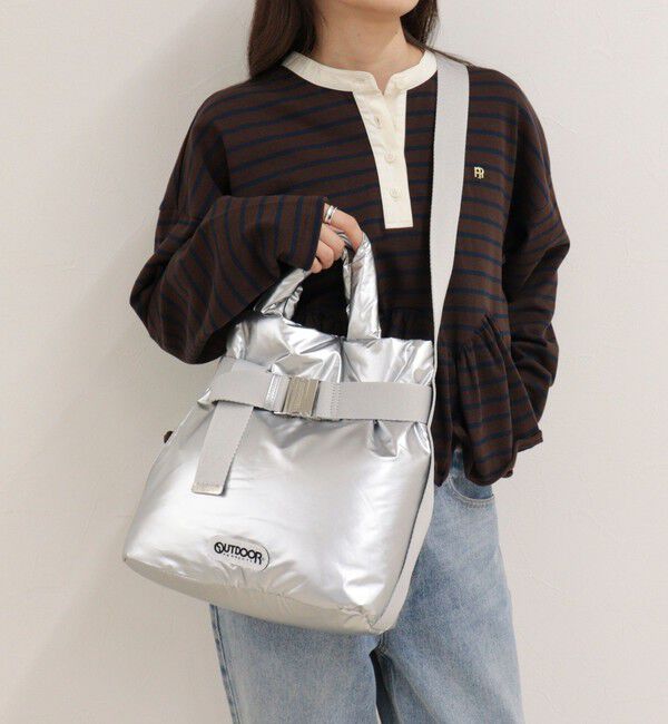 fredy emue「【OUTDOOR PRODUCTS】ナイロン2wayベルトトートバッグS」|トートバッグ|シルバー
