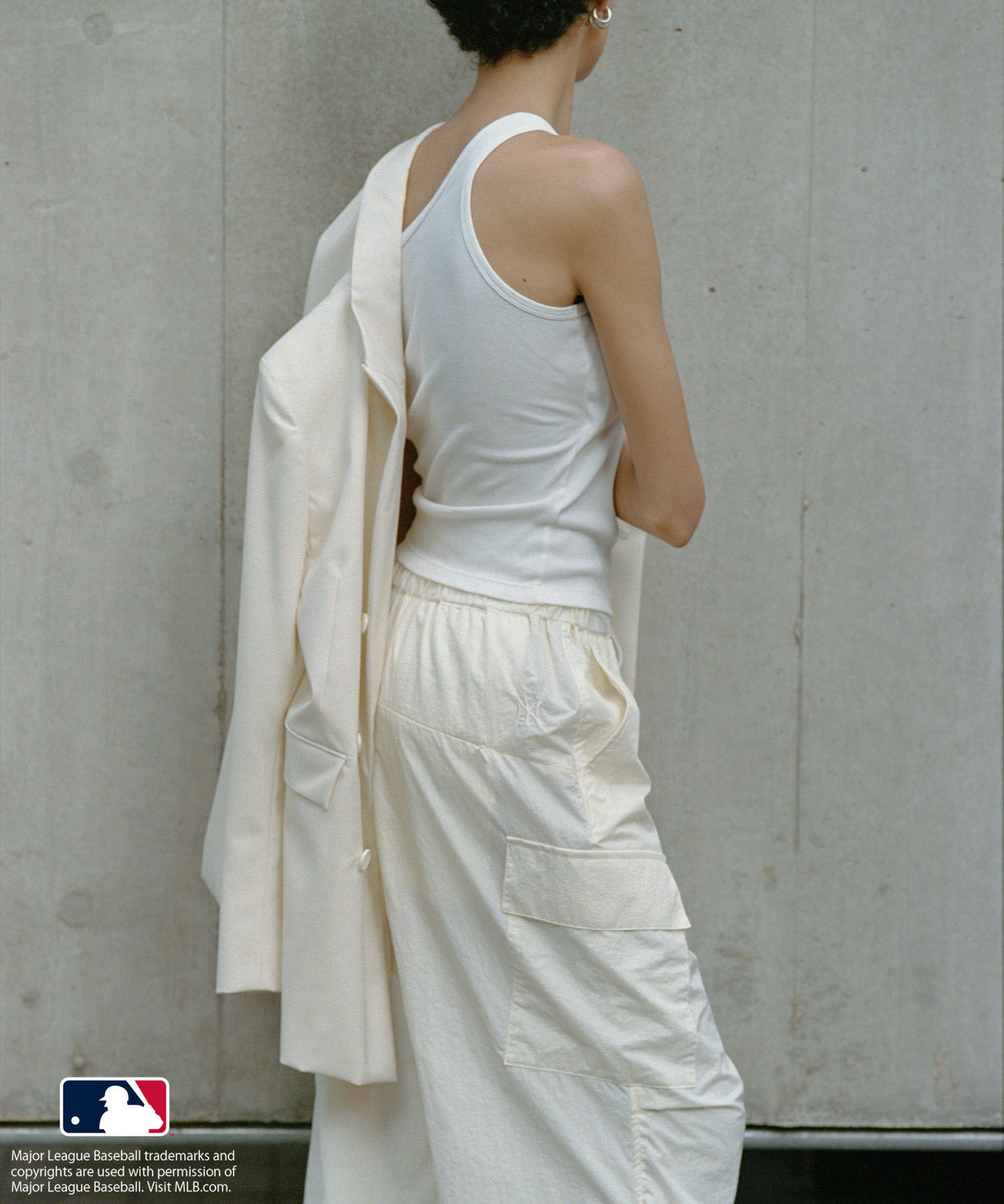 ROPE「【MLB COLLECTION BY JUN】ナイロンパラシュートパンツ」|カーゴ|