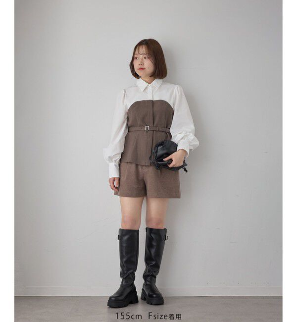 VIS「美easyウーリッシュドッキングシャツ/セットアップ対応」|シャツ・ブラウス|