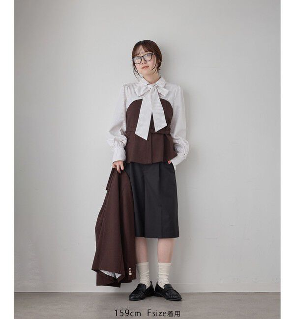 VIS「美easyウーリッシュドッキングシャツ/セットアップ対応」|シャツ・ブラウス|