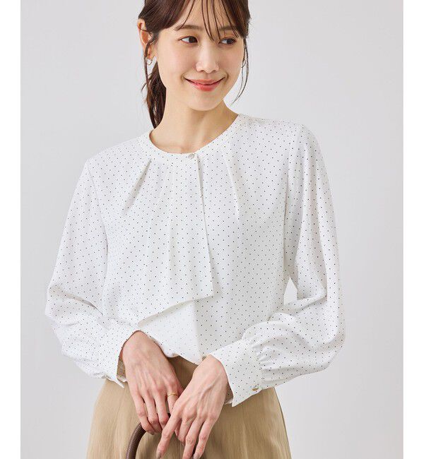 Rope&rsquo;Picnic「【WEB限定サイズ】配色アソートボウタイブラウス/通勤・お仕事」|シャツ・ブラウス|