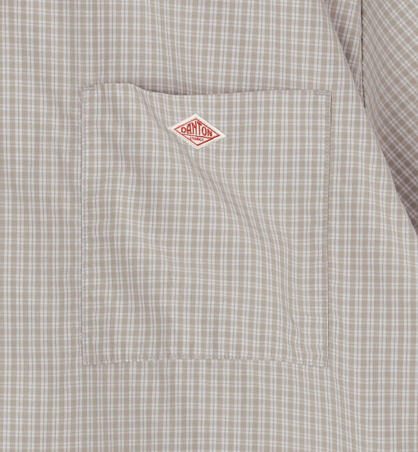 DANTON「DANTON | コットンポプリン 半袖ワークシャツ PLAID MEN」|シャツ・ブラウス|