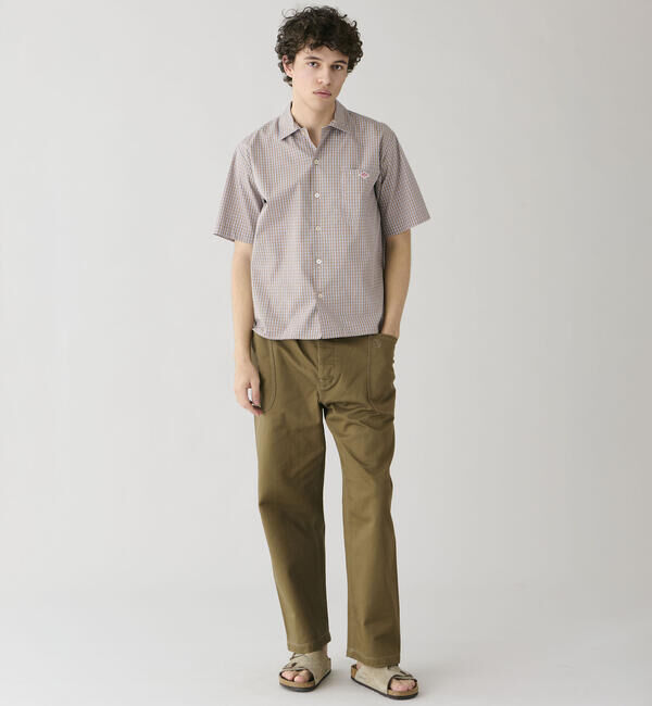 DANTON「DANTON | コットンポプリン 半袖ワークシャツ PLAID MEN」|シャツ・ブラウス|