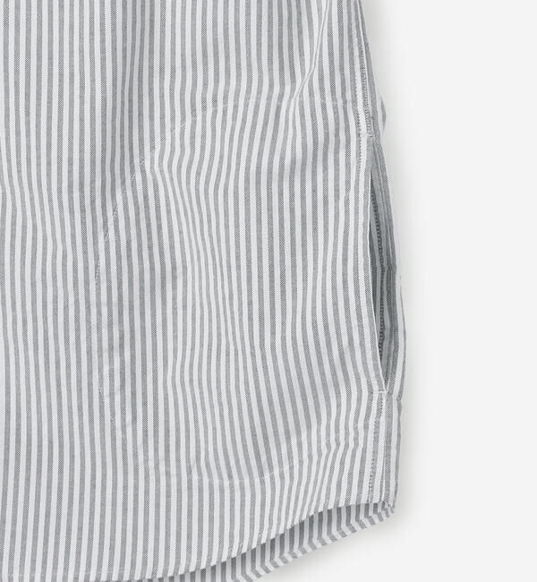 DANTON「DANTON | オックスフォード バンドカラーシャツ STRIPE WOMEN」|シャツ・ブラウス|