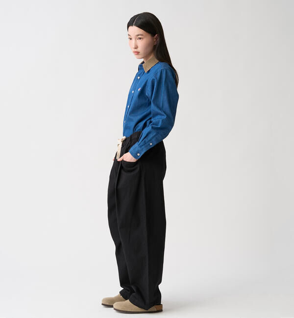 DANTON「DANTON | 2タック イージーパンツ WOMEN」|チノ|