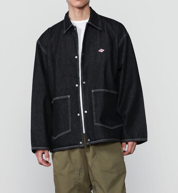DANTON「DANTON | コットンデニム カバーオール MEN」|デニムジャケット|
