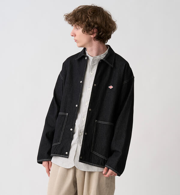 DANTON「DANTON | コットンデニム カバーオール MEN」|デニムジャケット|