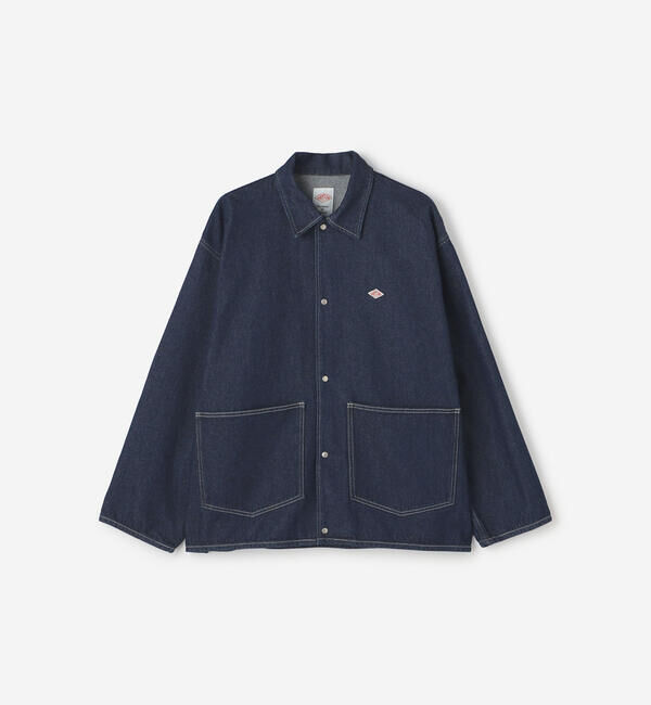 DANTON「DANTON | コットンデニム カバーオール MEN」|デニムジャケット|INDIGO