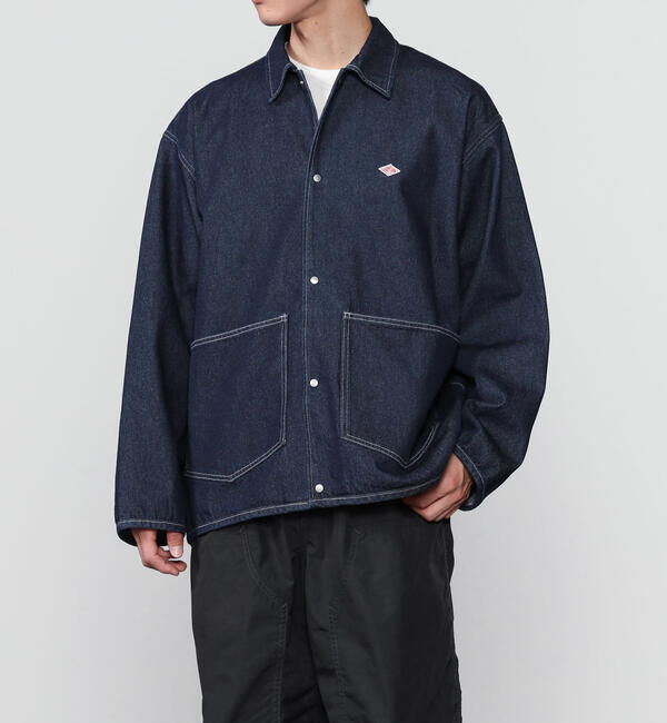 DANTON「DANTON | コットンデニム カバーオール MEN」|デニムジャケット|