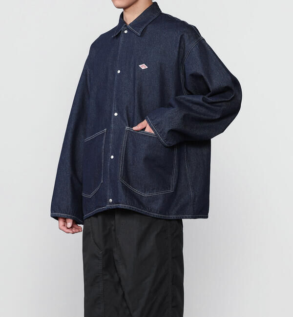 DANTON「DANTON | コットンデニム カバーオール MEN」|デニムジャケット|