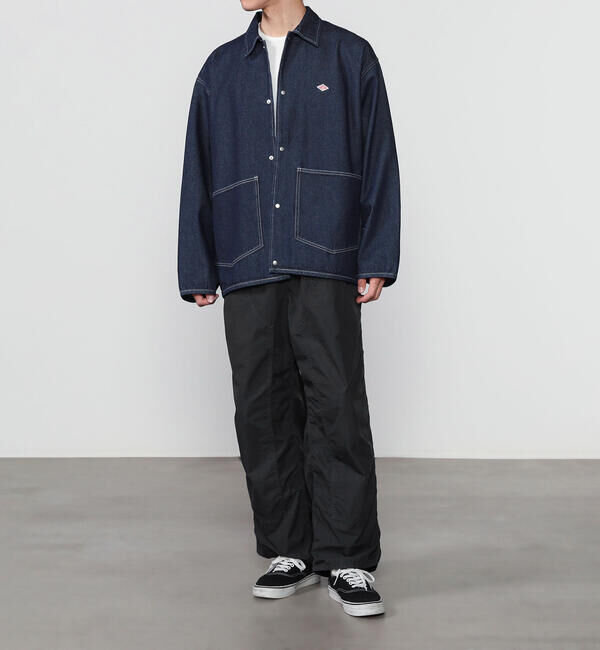 DANTON「DANTON | コットンデニム カバーオール MEN」|デニムジャケット|