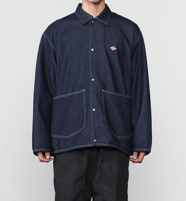 DANTON「DANTON | コットンデニム カバーオール MEN」|デニムジャケット|