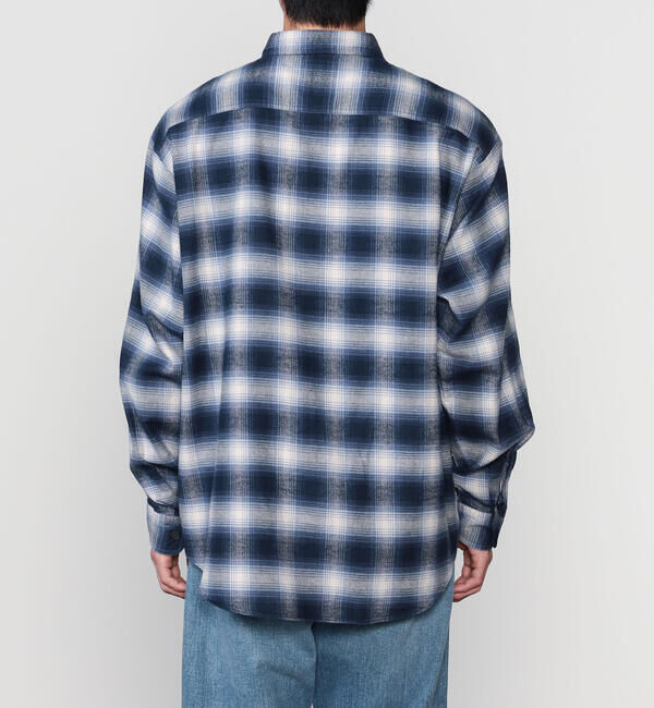 DANTON「DANTON | フランネル レギュラーカラー長袖シャツ MEN」|シャツ・ブラウス|