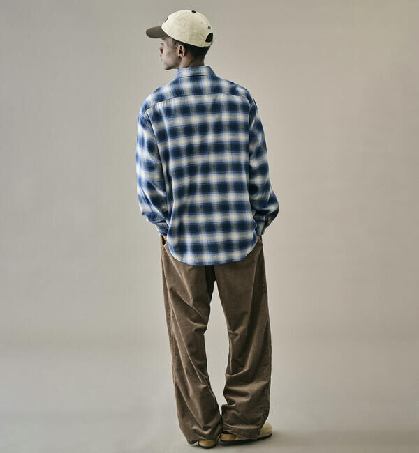 DANTON「DANTON | フランネル レギュラーカラー長袖シャツ MEN」|シャツ・ブラウス|