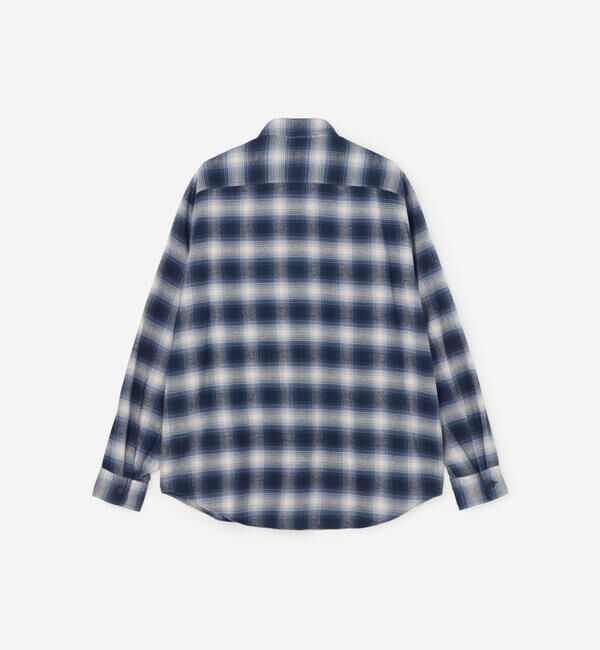 DANTON「DANTON | フランネル レギュラーカラー長袖シャツ MEN」|シャツ・ブラウス|