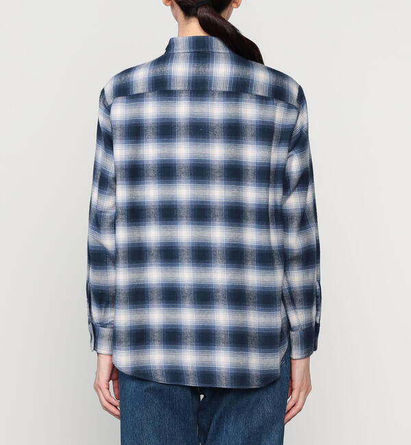 DANTON「DANTON | フランネル レギュラーカラー長袖シャツ WOMEN」|シャツ・ブラウス|
