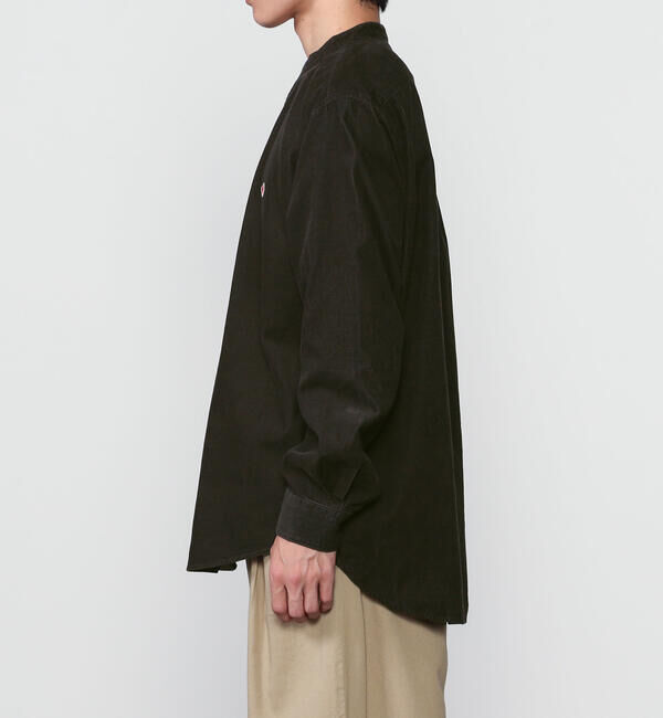 DANTON「DANTON | コーデュロイ バンドカラー長袖シャツ MEN」|シャツ・ブラウス|
