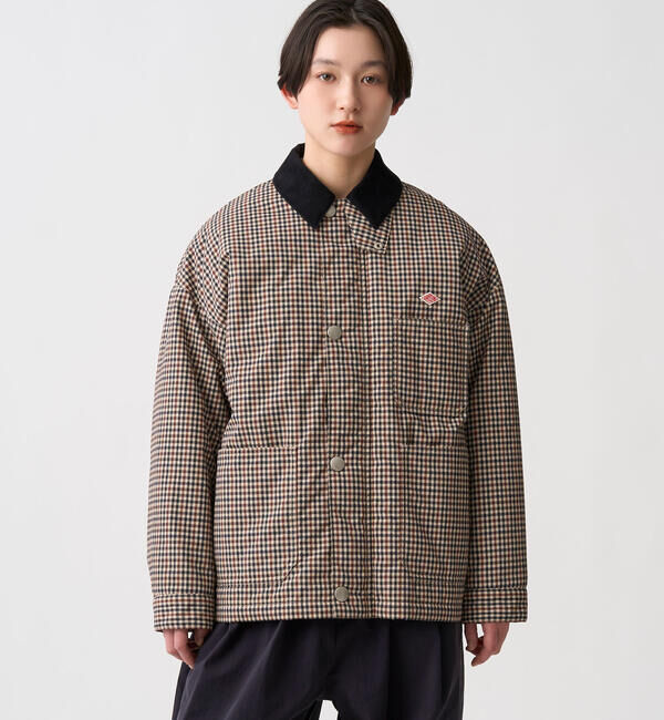 DANTON「DANTON | 中綿ナイロン カバーオールジャケット WOMEN」|ダウン|