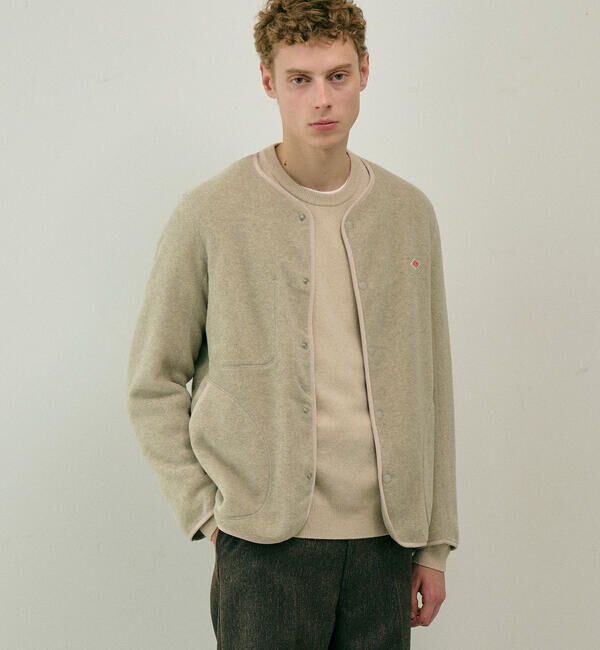 DANTON「DANTON | フリース カラーレスジャケット MEN」|Tシャツ・カットソー|
