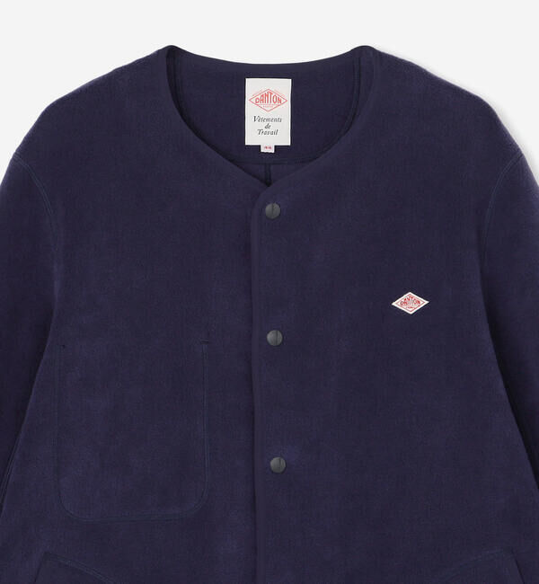 DANTON「DANTON | フリース カラーレスジャケット MEN」|Tシャツ・カットソー|