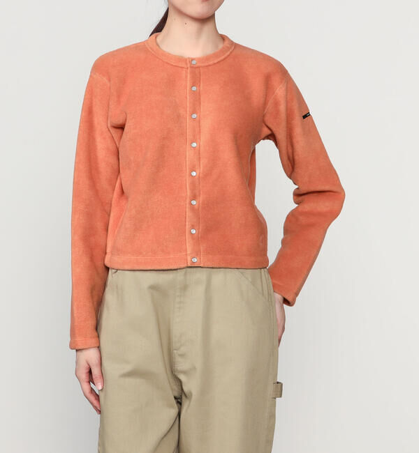 ORCIVAL「ORCIVAL | フリース クルーネックカーディガン WOMEN」|カーディガン|PINK系1