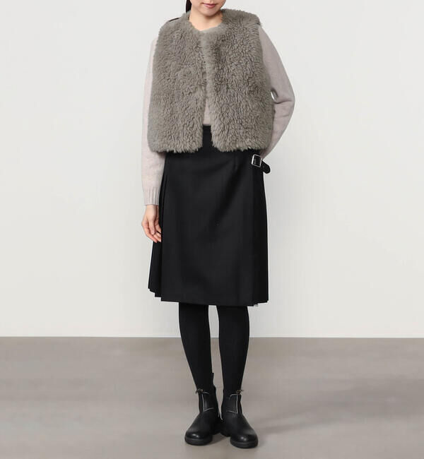 LE GLAZIK「LE GLAZIK | エコファー ジレ WOMEN」|その他|