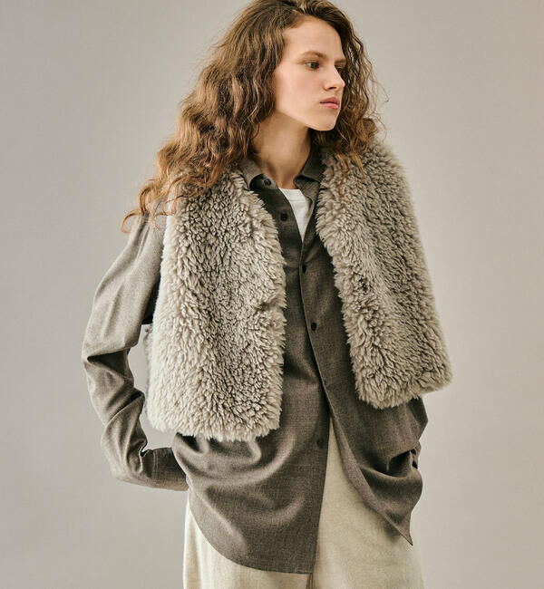 LE GLAZIK「LE GLAZIK | エコファー ジレ WOMEN」|その他|