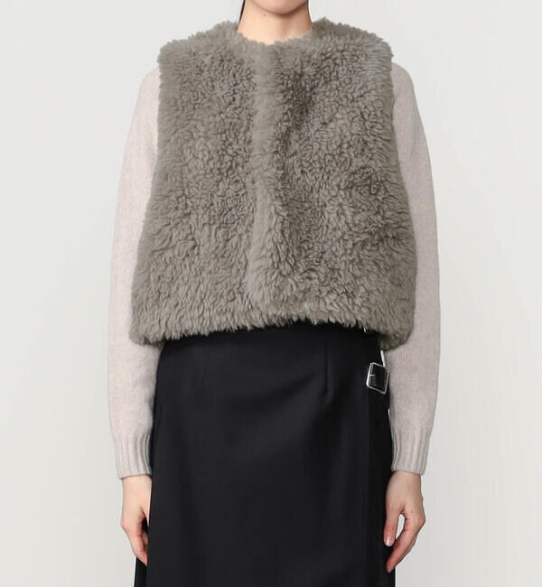 LE GLAZIK「LE GLAZIK | エコファー ジレ WOMEN」|その他|