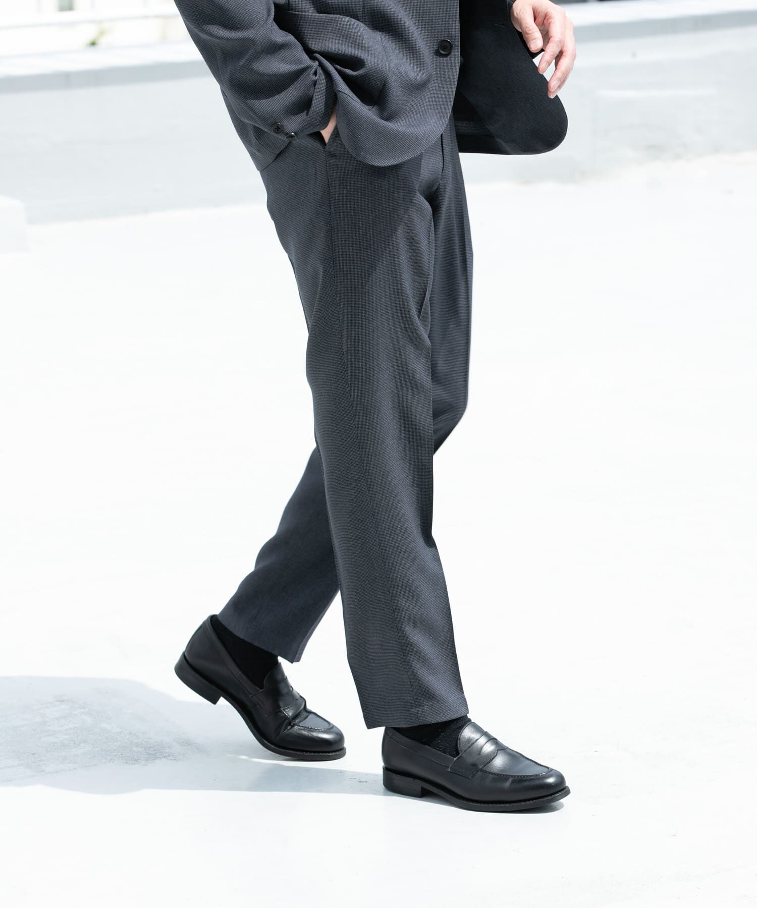URBAN RESEARCH DOORS「LIFE STYLE TAILOR　リネンライク千鳥柄コンフォータブルパンツ」|その他|