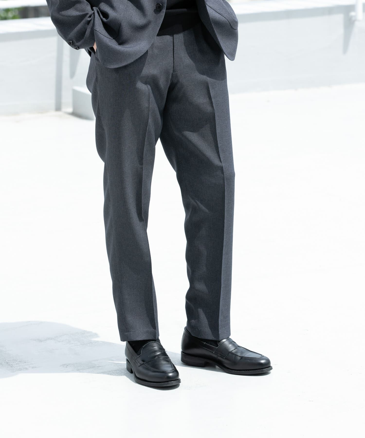 URBAN RESEARCH DOORS「LIFE STYLE TAILOR　リネンライク千鳥柄コンフォータブルパンツ」|その他|