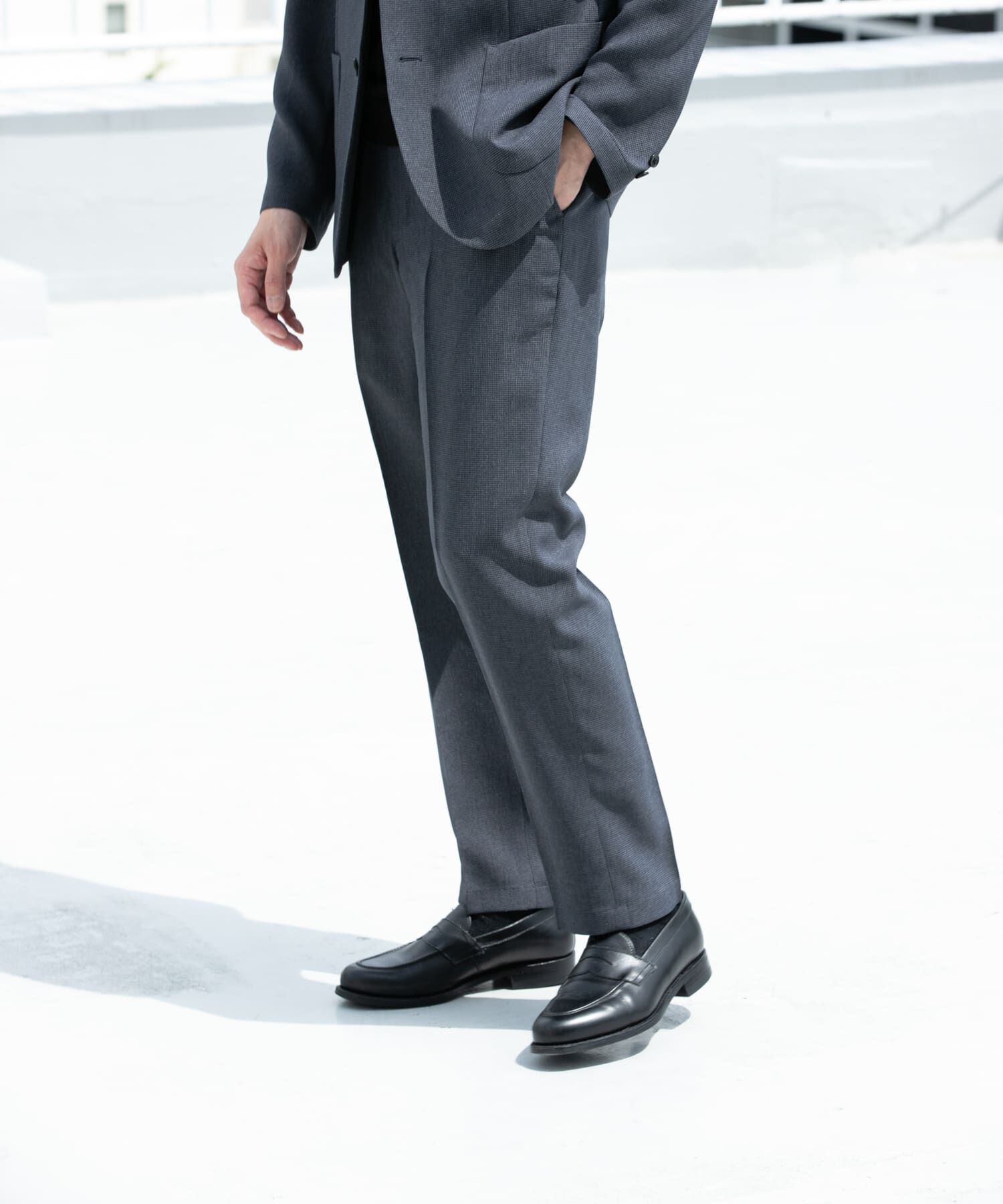 URBAN RESEARCH DOORS「LIFE STYLE TAILOR　リネンライク千鳥柄コンフォータブルパンツ」|その他|