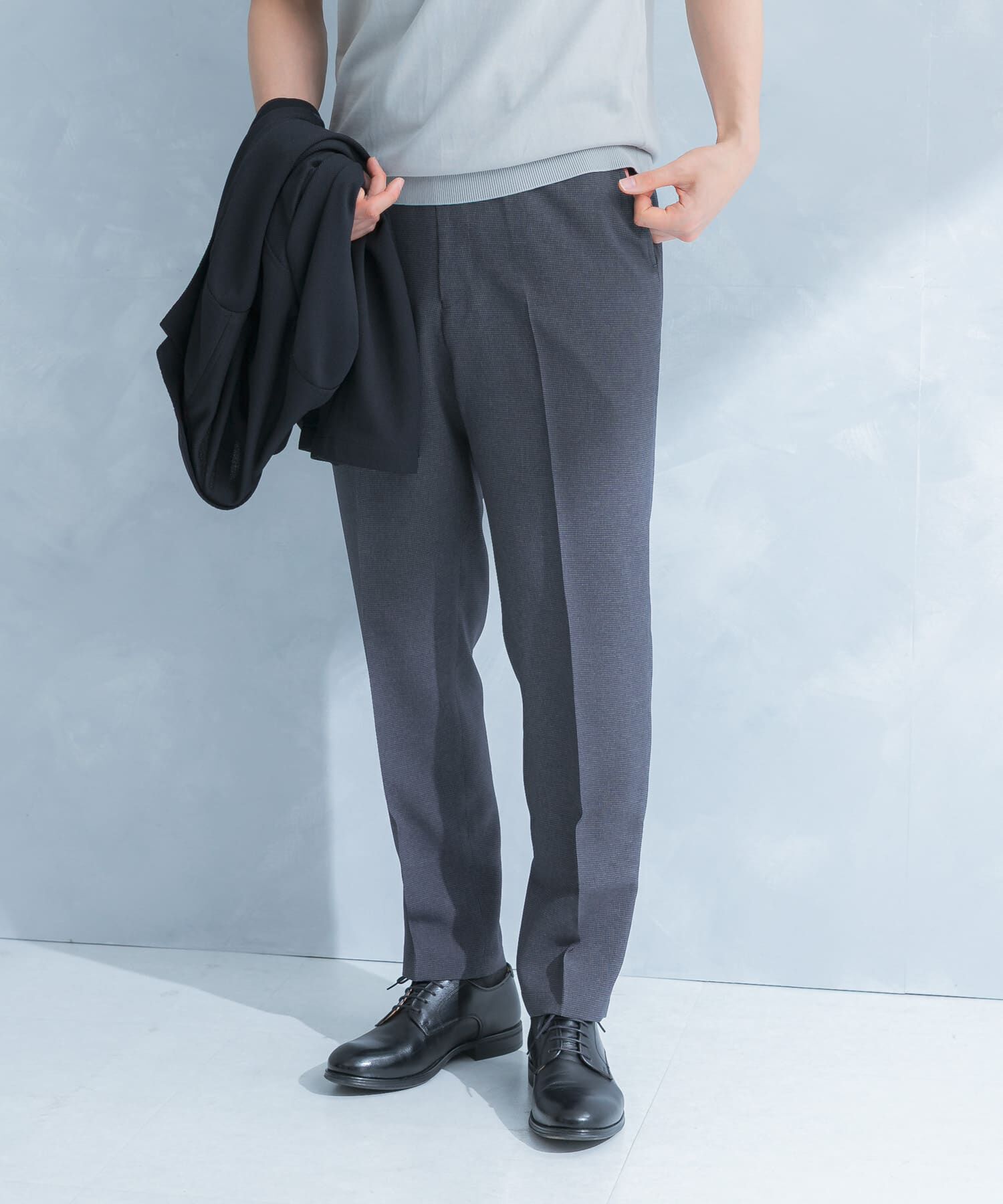URBAN RESEARCH DOORS「LIFE STYLE TAILOR　リネンライク千鳥柄コンフォータブルパンツ」|その他|