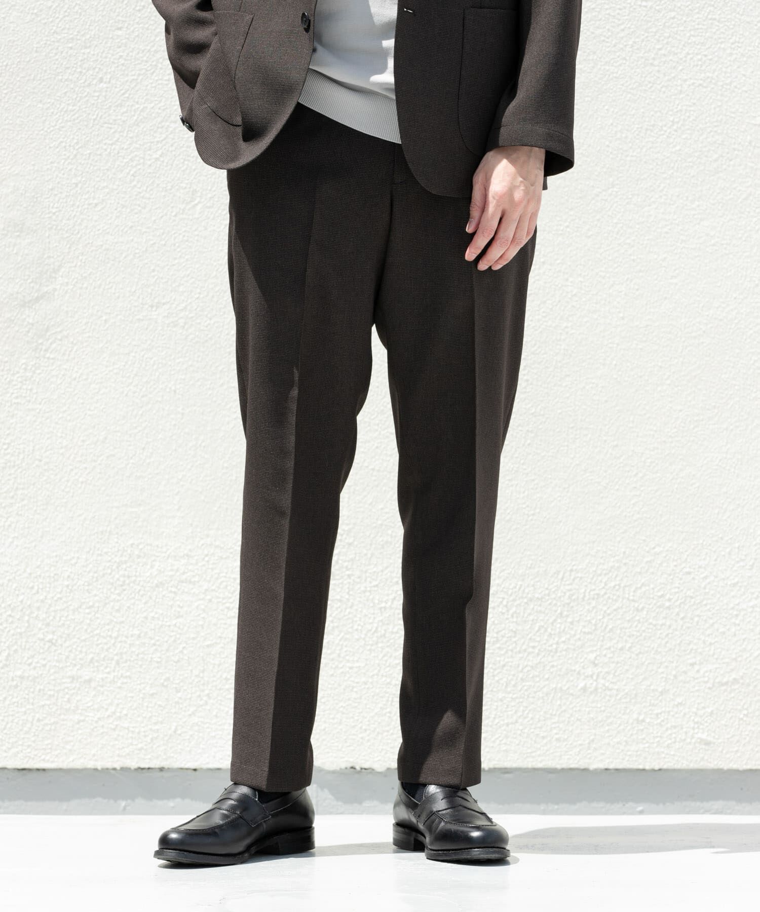 URBAN RESEARCH DOORS「LIFE STYLE TAILOR　リネンライク千鳥柄コンフォータブルパンツ」|その他|